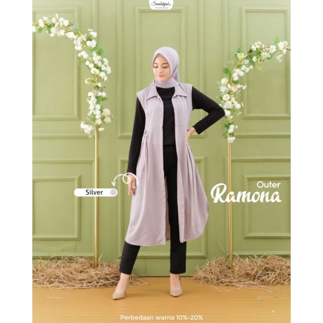 OUTER RAMONA TANPA LENGAN  BY SAIMA HUAB