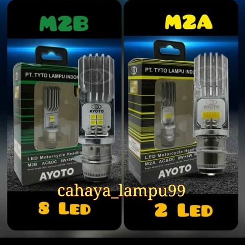 LAMPU UTAMA MOTOR LED AYOTO UNIVERSAL MOTOR AC DC