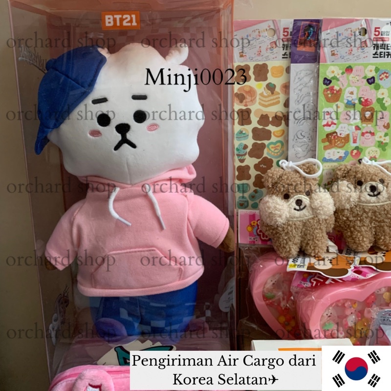 🇰🇷 Ready Stock Official BT21 RJ Street Mood Standing Doll Original Boneka Line Friends Korea