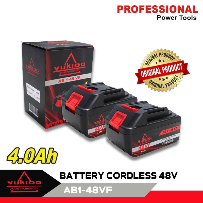 Baterai Bor Cordless 48v Yukido Batrai Impact wrench Cordless 48v Termurah