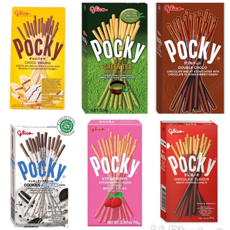 Pocky Glico Biskuit All Varian