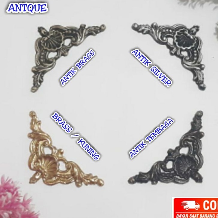 Sudut Siku Akrilik Seserahan & Hantaran Meja Lemari Pintu Rumah Alumunium Antik