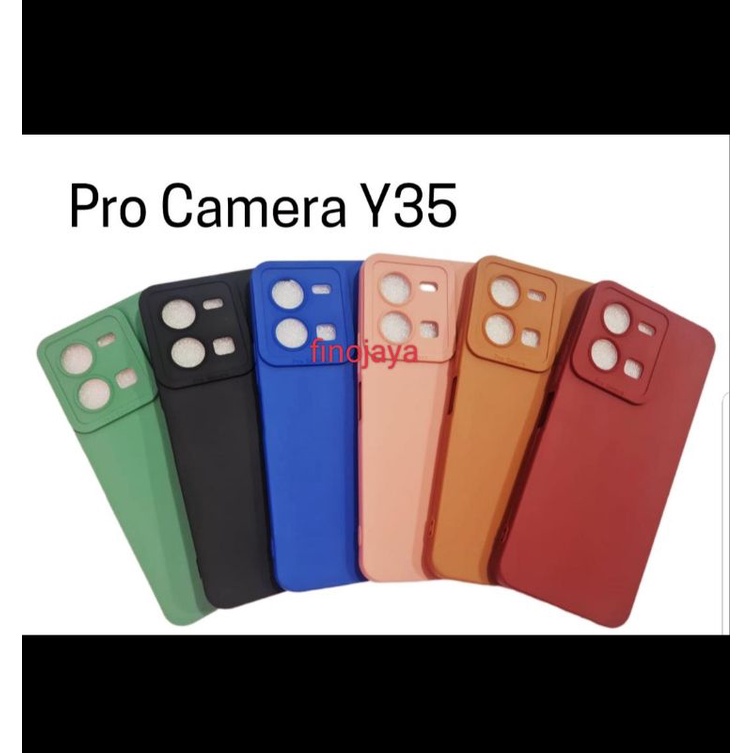 Softcase Vivo Y35 Casing Selicon Case Macaron Pelindung Pro Camera