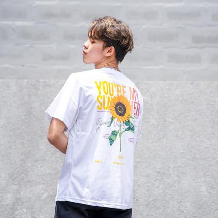 JINISO Oversize Tee | Kaos Tshirt Pria Sunflower_hf2032