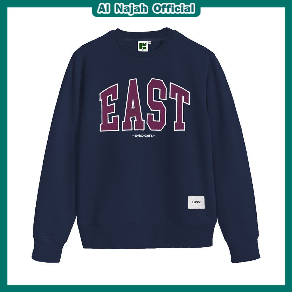 sweater crewneck russ.co cn east navy / Crewneck Pria Russ