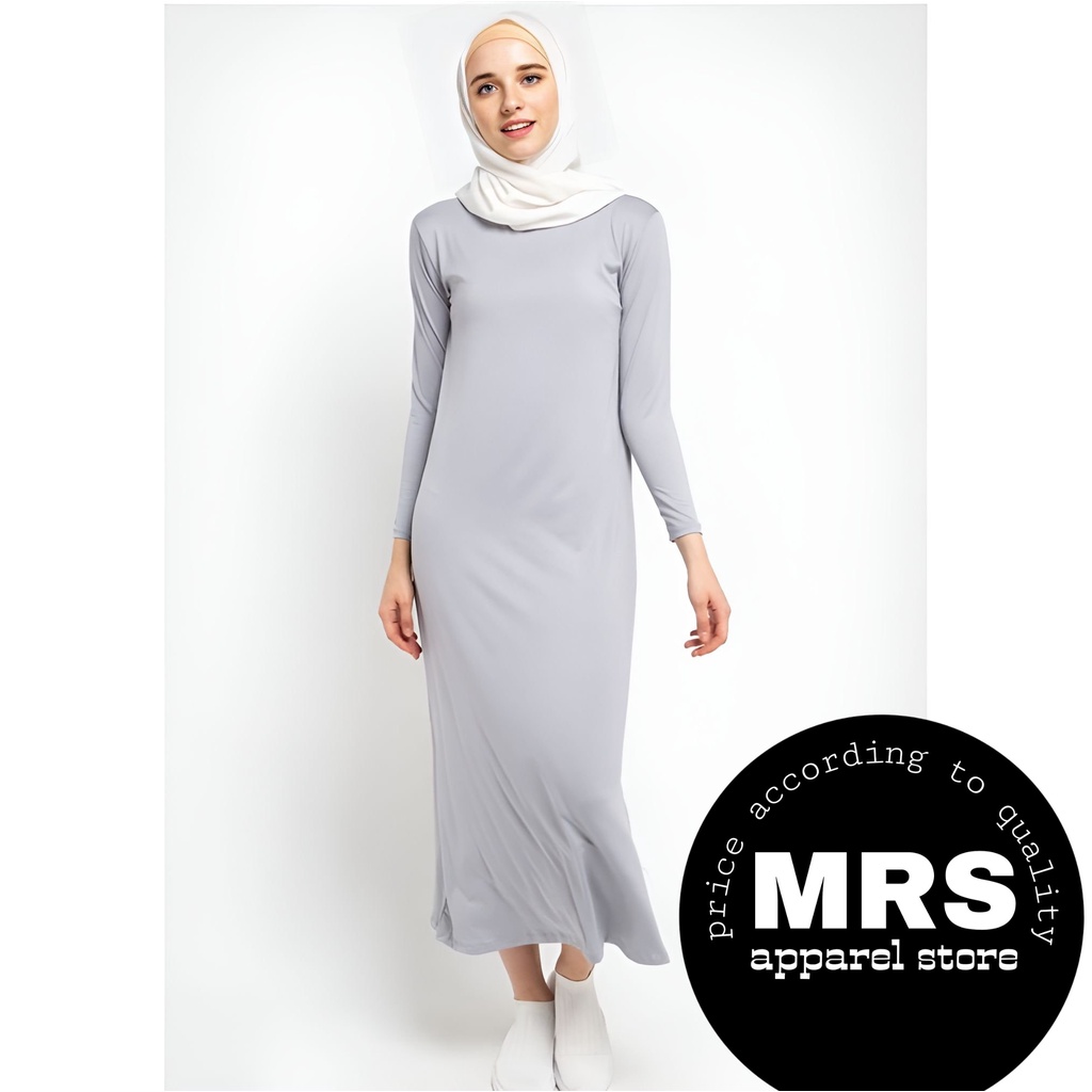 Baju Inner Gamis Polos Lengan Panjang Muslimah