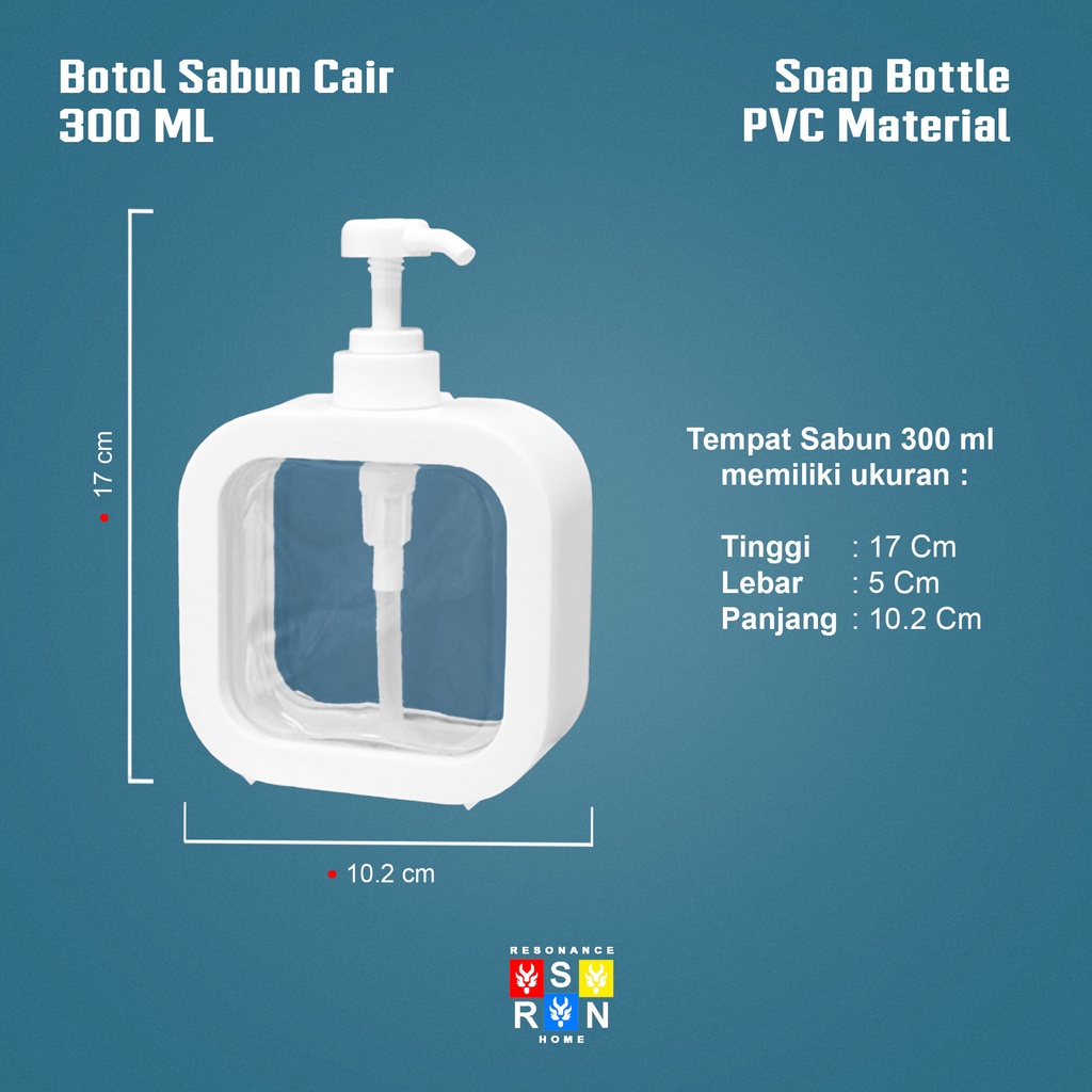 Botol Sabun 300 ML / Soap Bottle Resonance Home