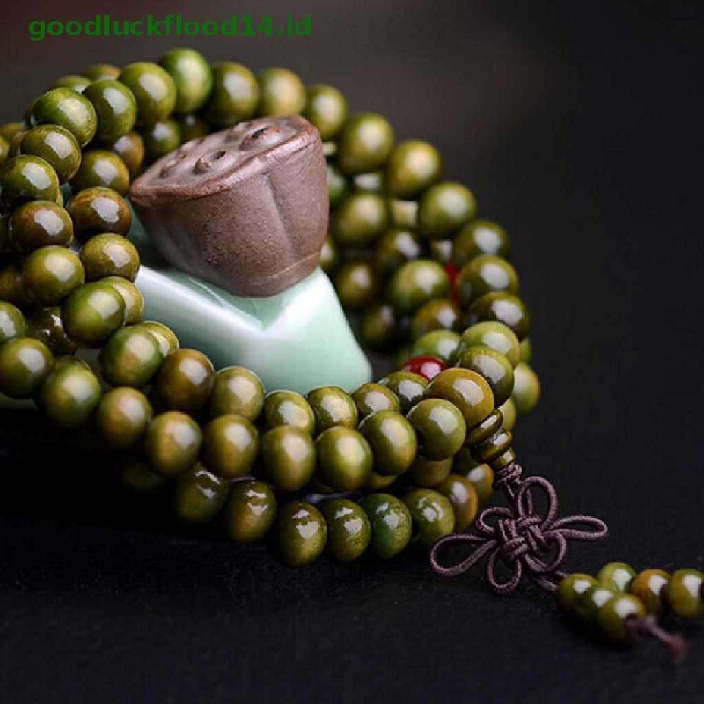 (GOOGFOUR) Kalung / Gelang 108 Manik-Manik Mala Tibet Buddhism Untuk Pria / Wanita