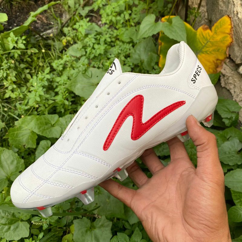 Sepatu Bola Specs Porto FG Putih List Merah