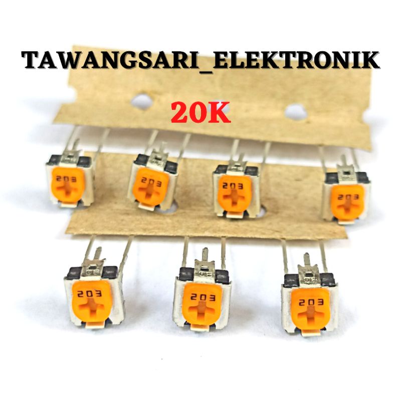 Trimpot 20k trimpot 203 vertical variable VR 203 vr trimpot 20k panasonic Ori
