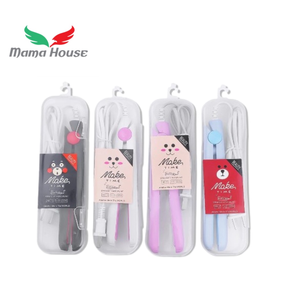 [MH] Catokan Mini Alat Catok Rambut Mini 2in1 Set Lurus dan Keriting Karakter