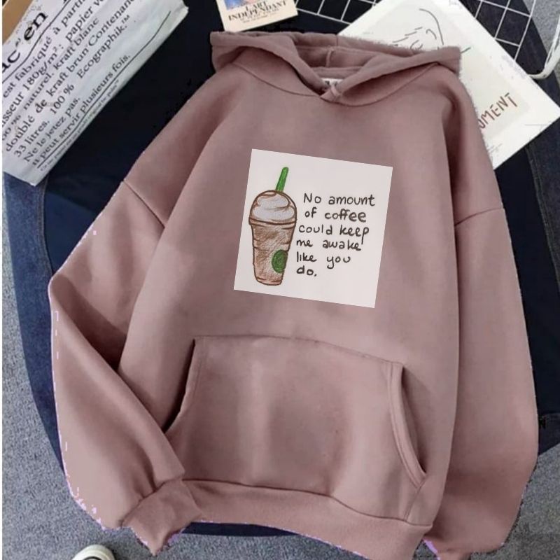 Hoodie coffee Hoodie cewek wanita dewasa