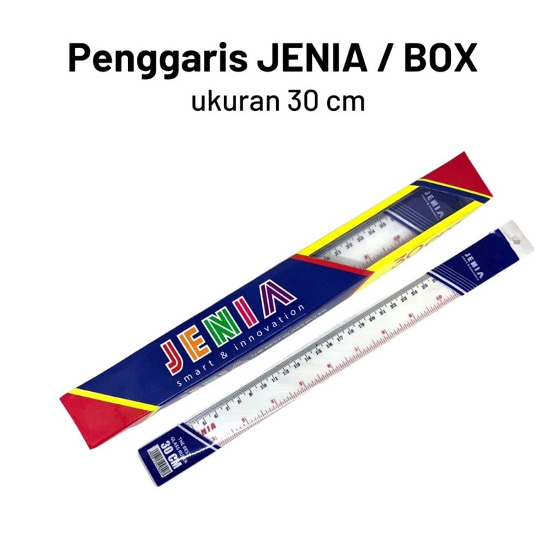 

Penggaris Jenia Tebal 30cm / Penggaris Tebal / Penggaris Murah