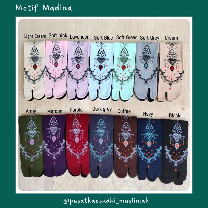 KAOS KAKI MOTIF MADINA