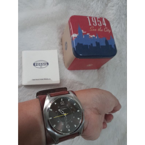 jam tangan gaban brown preloved