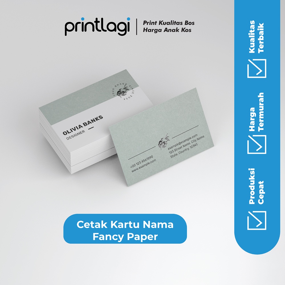 

Cetak Kartu Nama Premium / Fancy Paper / Splendorgel / Mohawk / Linen / Kartu Nama Tahan Air