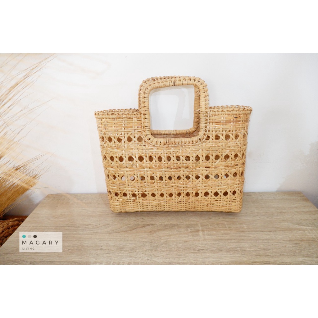MAGARY BAGS / Dieng Bag / Tas Rotan / Rattan Bag / Tas Kulit / Tas Rotan Bali / Bali Rattan Bag