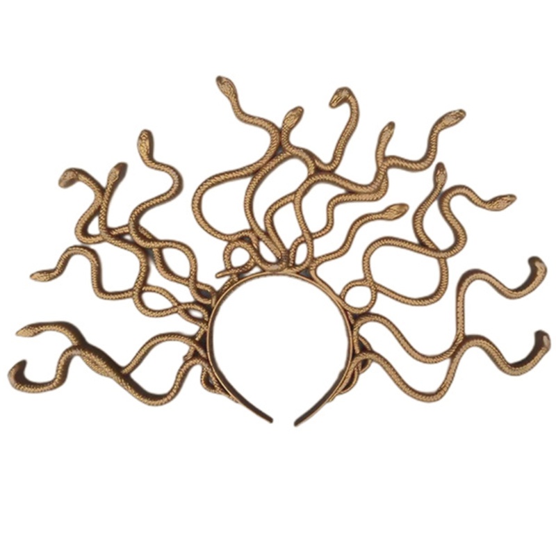 Headband Desain Ular Medusa Untuk Kostum Halloween