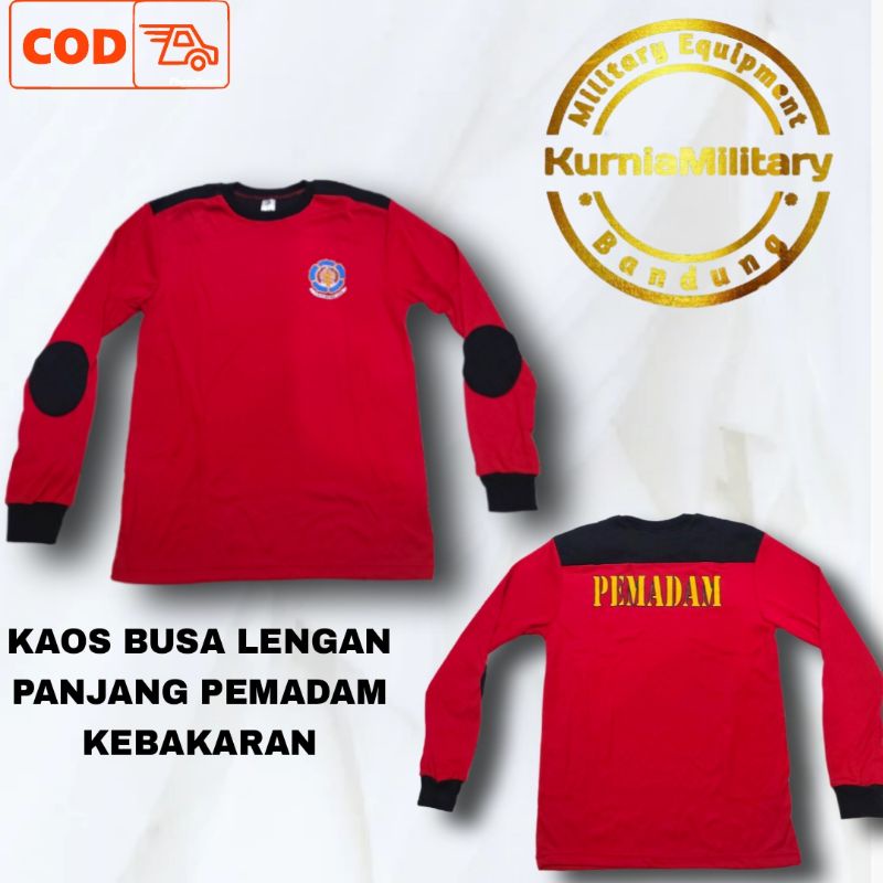 KAOS DAMKAR LENGAN PANJANG/KAOS BUSA DAMKAR LENGAN PANJANG