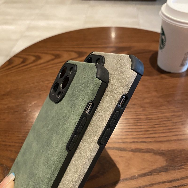 Soft Case Bahan Suede Tahan Banting Untuk iPhone 12 11 Pro X XS MAX XR 7 8 Plus