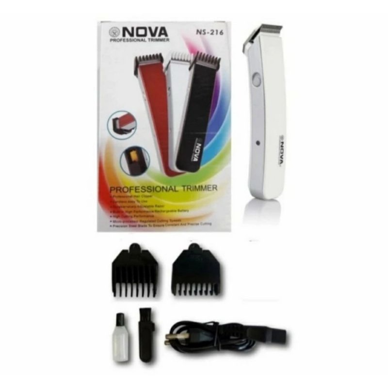 Alat Cukur NEW NOVA NS216 Recharge cukur kumis jenggot rambut bulu