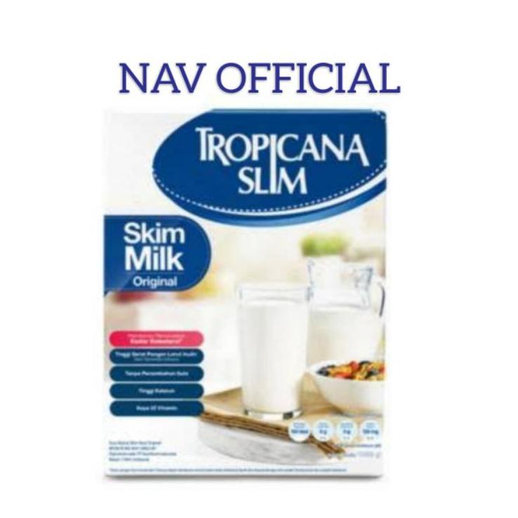 

[KODE 6WTM9] TROPICANA SLIM Non Fat Skim Milk Plain (Susu NFDM Original) 1Kg/1000gr