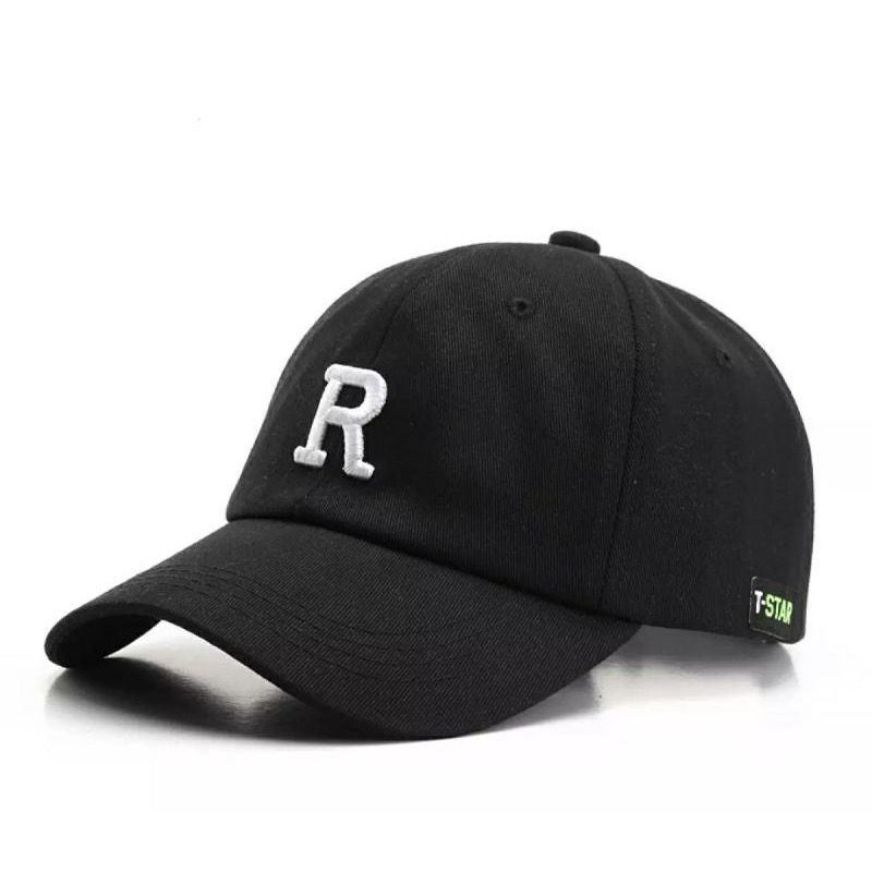 TOPI BASEBALL PRIA DAN WANITA TERMURAH/TOPI BASEBALL LOGO R/TOPI DISTRO BISA BAYAR DI TEMPAT