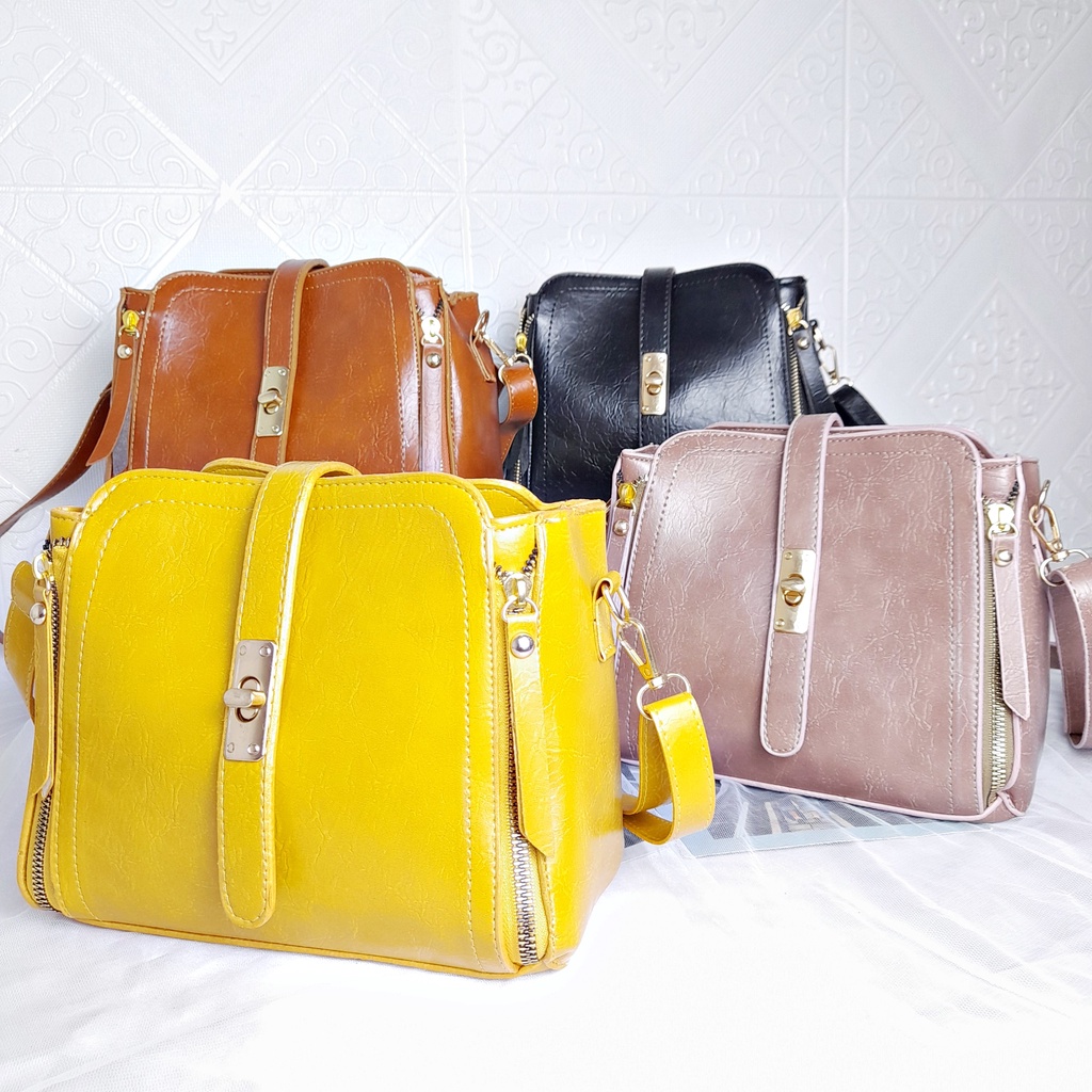 Tas Selempang Wanita Cantik Casual Tali Panjang  KD009 KD022 KD025 KD028 KD033 KD036 KD038