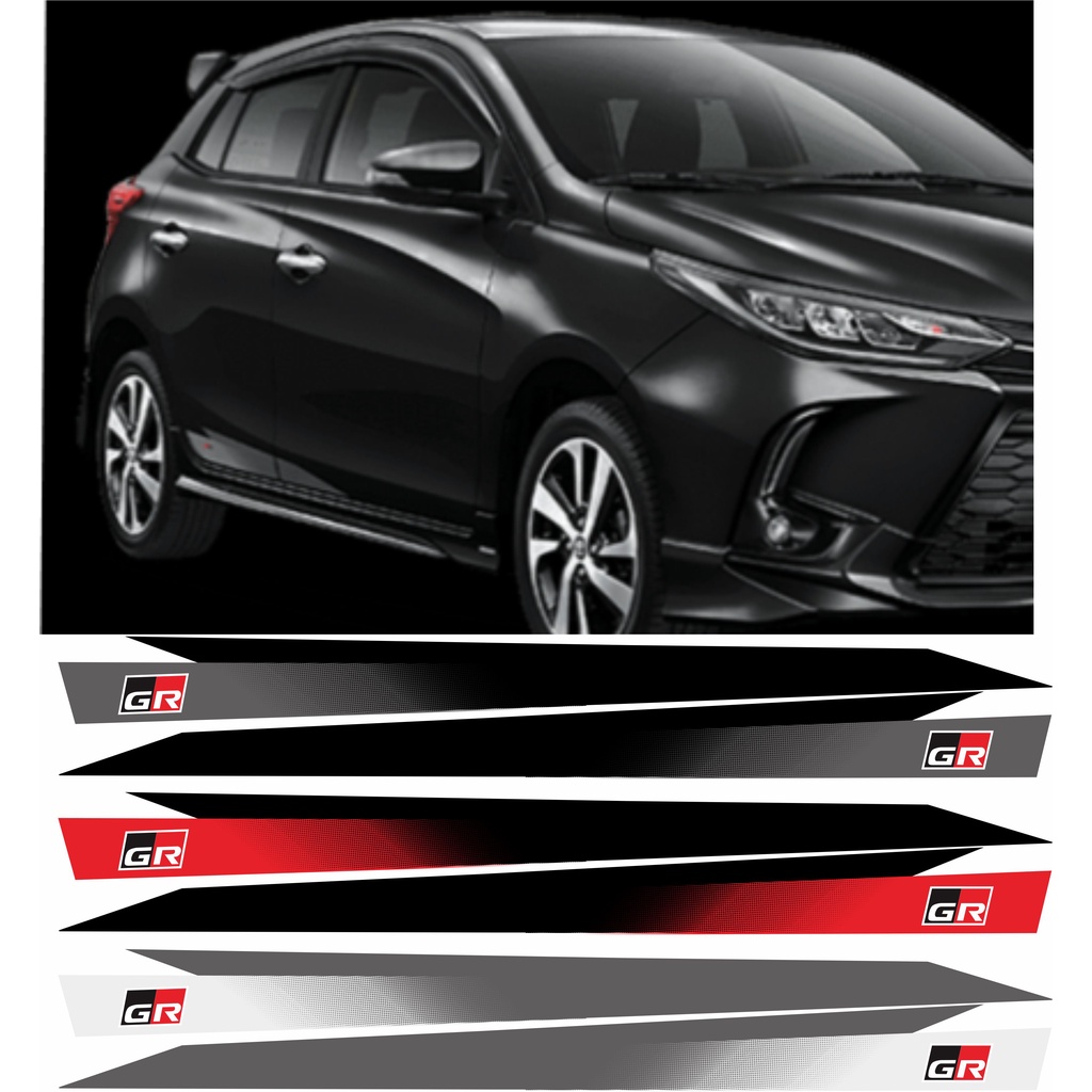 STIKER STRIPING GAZOO RACING GR YARIS