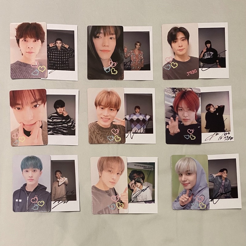 [READY STOCK/BOLEH NEGO] NCT 127 Photocard PC + Polaroid Benefit POB Yizhiyu YZY Sticker Round 4