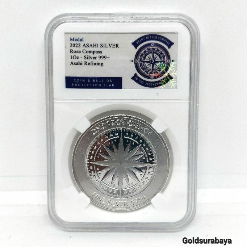 Koin Perak Asahi Compass Rose 1 oz Silver not antam isilver srh nadir