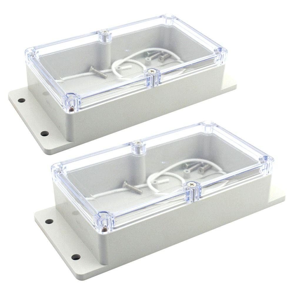 Populer Junction Box Plastik Waterproof Enclosure Transparan Penutup Kotak Proyek Listrik