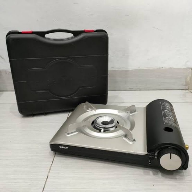 SOLID KOMPOR PORTABLE 1 TUNGKU 2 FUNGSI ( GAS PORTABLE + ELPIJI 3KG ) ELECTRIC STOVE STEAMBOAT SANGWO