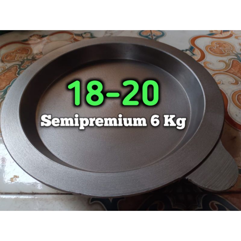 Loyang Martabak Bangka Semipremium 18-20 Berat 6 Kg Plus Tutup