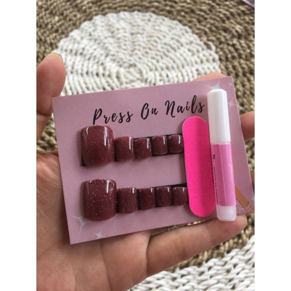 fake nails kaki / kuku palsu untuk kaki
