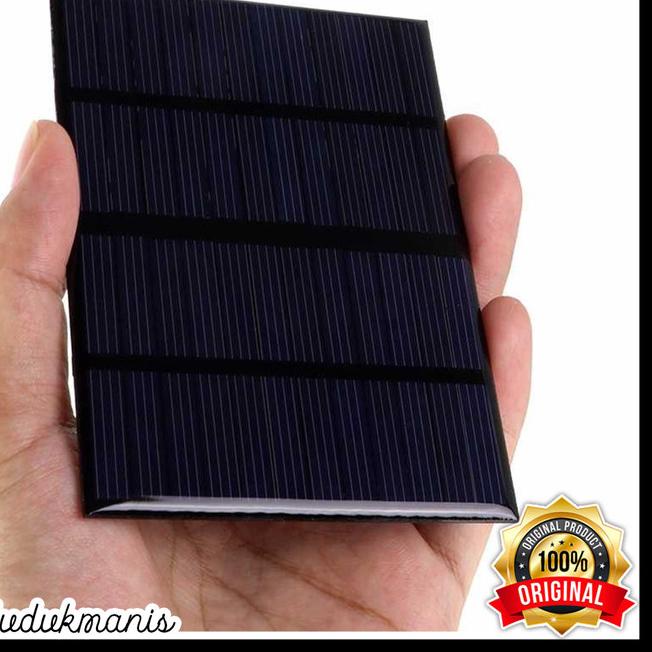 DIY Sel Surya Solar Panel Mini Star 12V 1.5W HAN-075