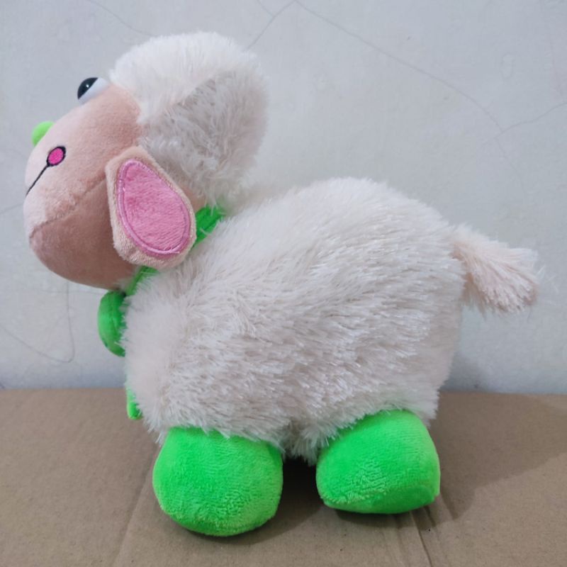 Boneka Shaun The Sheep Bahan Rasfur Ukuran 30cm Berlabel SNI