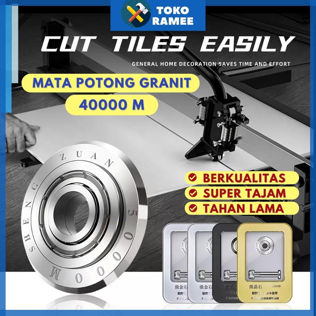 Mata Pisau Alat Pemotong Gerinda Potong Keramik / Kramik dan Granit Manual Bearing Tile Cutter 4000M