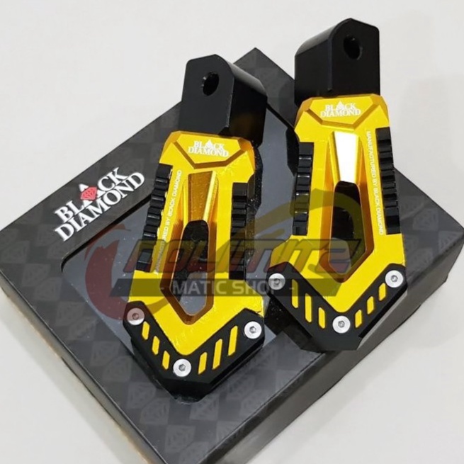 Step Black Diamond Footstep Pijakan Kaki Belakang XMAX NMAX Aerox 155 Lexi