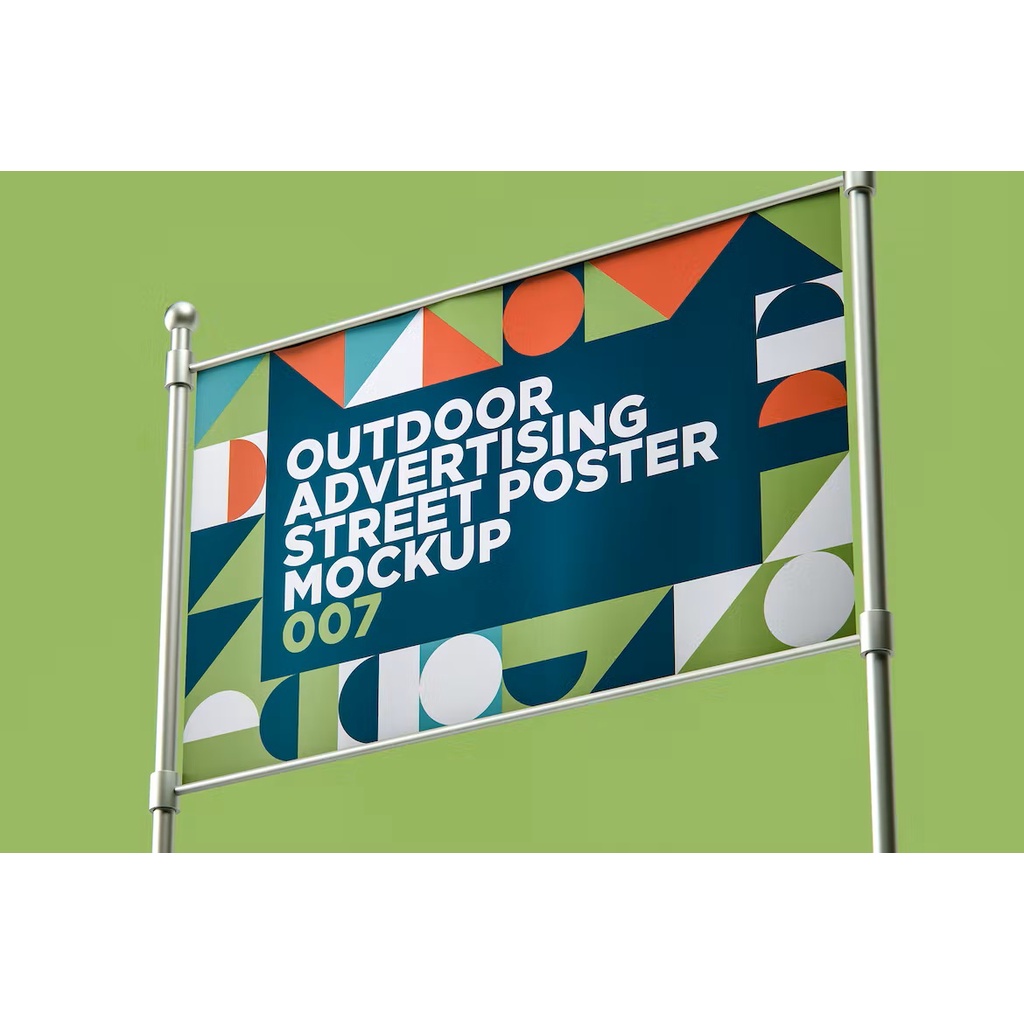 Outdoor Advertising Street Poster Mockup