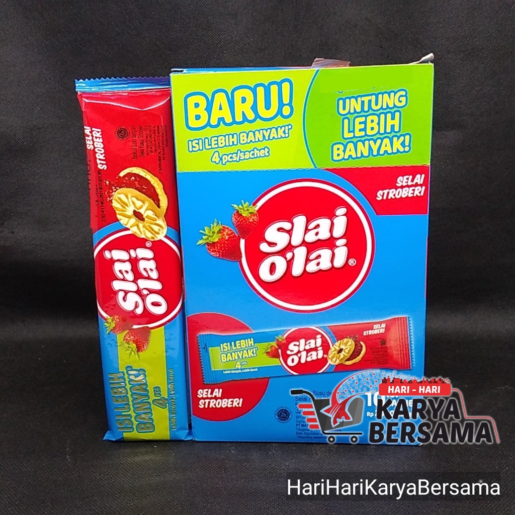 

BISKUIT SLAI O'LAI STROBERI BOX 10'SX32GR