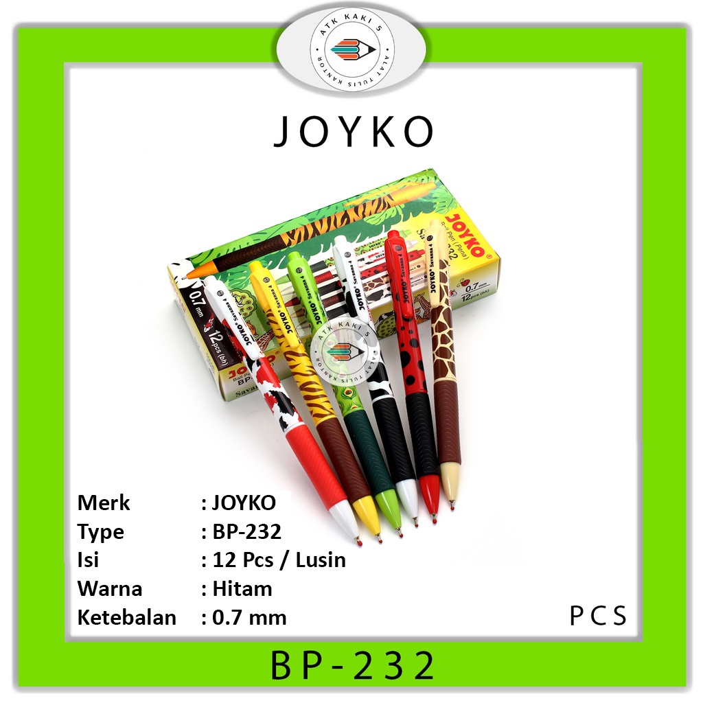 

JOYKO - Pulpen Savanna 4 BP-232 Motif Animal - PCS