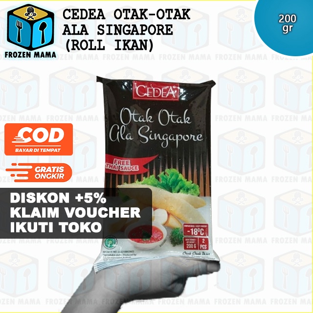 

CEDEA Otak Otak Ala Singapore (200 gr/2pc) Frozen Food Makanan Beku Olahan Murah Siap Saji Secara Instan