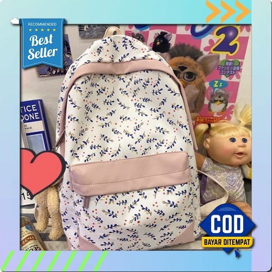 10.10 Shopee Sale Tas Ransel Mini Wanita Import Badoo 2009 Dragonfly Embriodery Tas Rangsel Wanita I