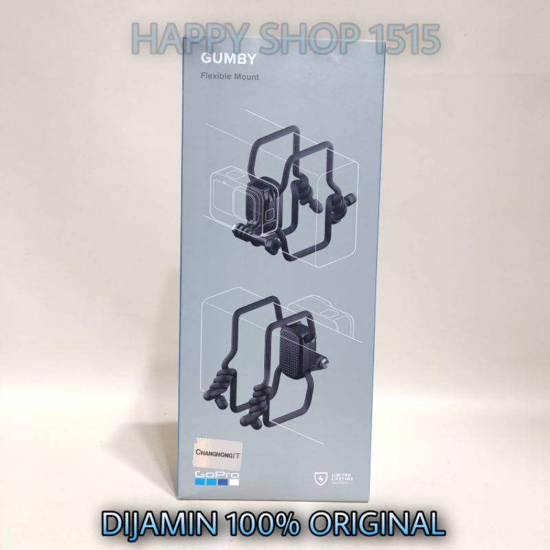 GOPRO GUMBY FLEXIBLE MOUNT ORIGINAL for HERO 12 BLACK/ HERO11 /HERO10 /HERO9