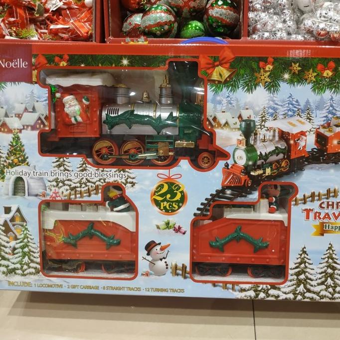 

Noelle CHRISTMAS TRAVEL TRAIN EXTRA BIG Train Set Kado Natal