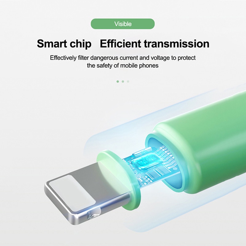 Kabel Data / Charger USB Tipe C Fast Charging Bahan Silikon Lembut Untuk ios / Android 1 / 1.5 / 2M