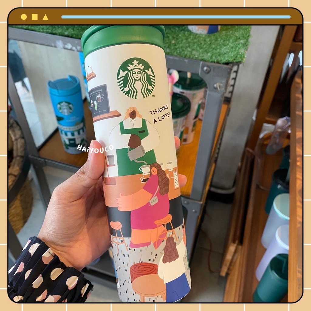 Jual Tumbler Starbucks Indonesia x Yongss 16oz Stainless Steel Green