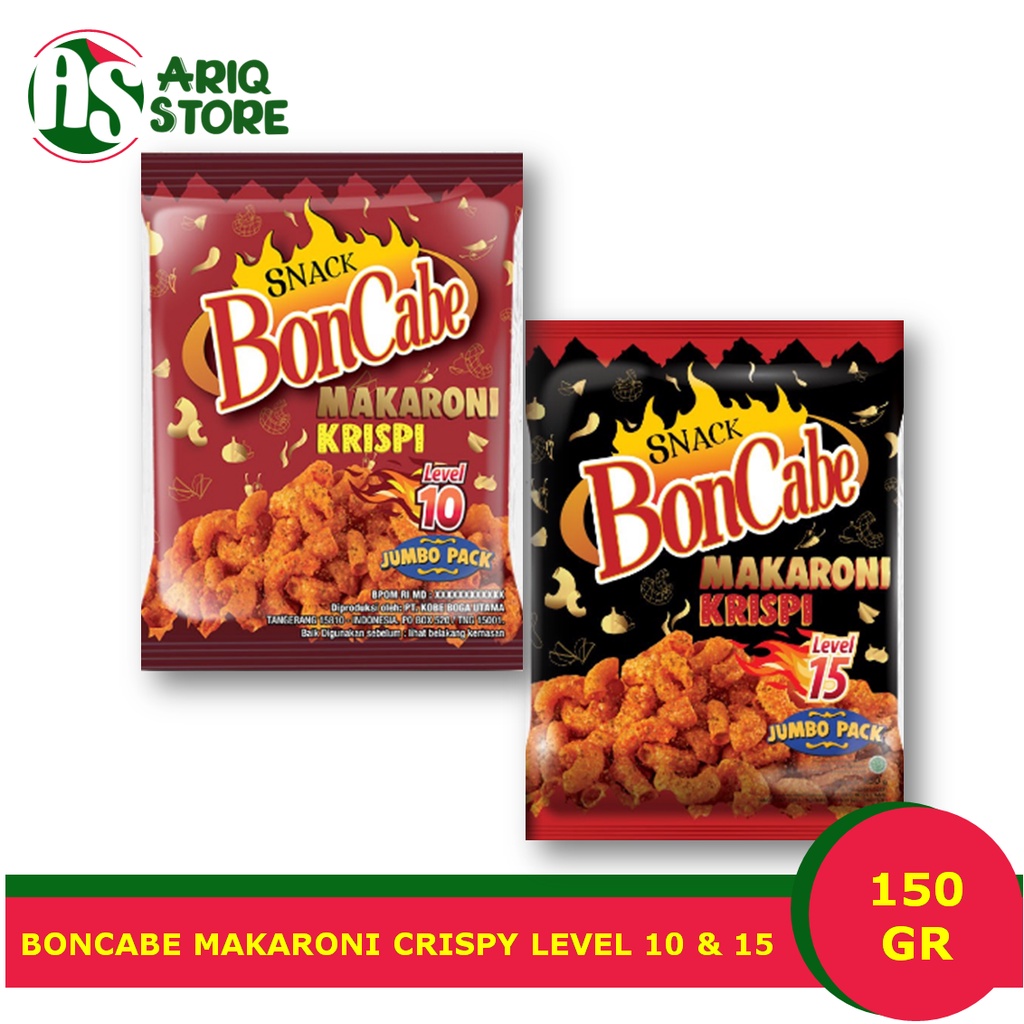 

Snack BonCabe Makaroni Level 10 & 15 150gr