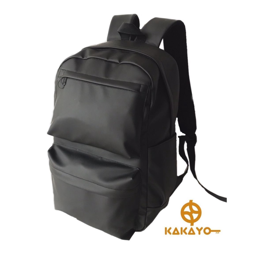 KAKAYO BAG/ Tas punggung pria dan wanita/backpack /ransel yg di buat dari PU leather bisa untuk sekolah.kantor.dan harian /dijamin original dan pasti bisa COD